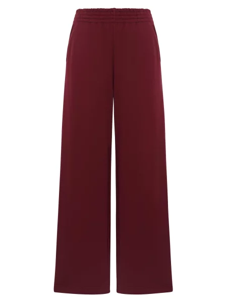 Cat e Lolette Kalhoty Palazzo Trousers bordó