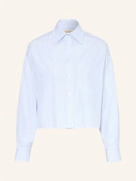 Bluzka Weekend Max Mara popelinowa niebieska