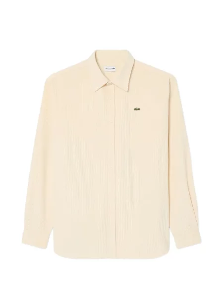 Риза Lacoste от рипсено кадифе