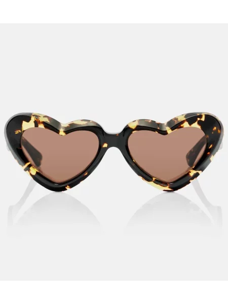 Ochelari de soare Bottega Veneta cu motiv cu inimi maro