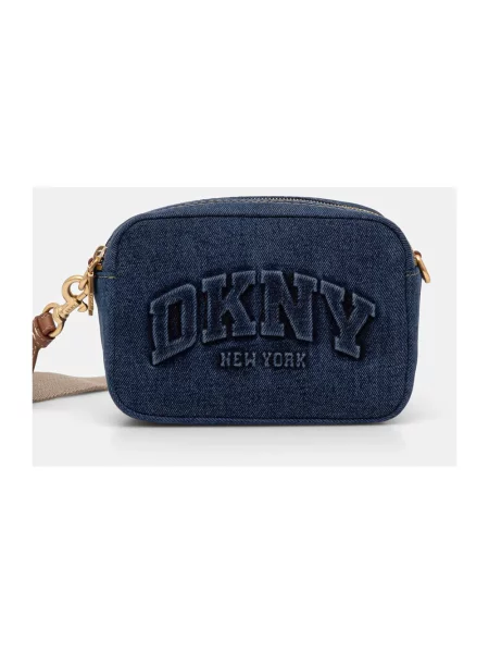 DKNY torebka crossbody jeansowa niebieska