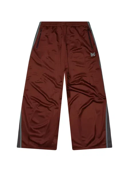 Pantaloni Needles cu dungi alergare portocaliu