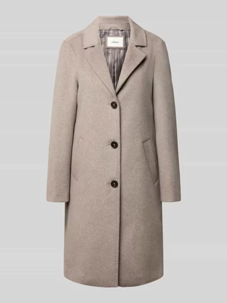 Płaszcz o kroju regular fit z dodatkiem wełny S.oliver Red Label