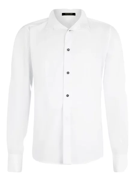 Plisovaná košile Roberto Cavalli bílá