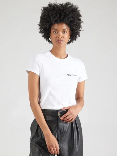 KARL LAGERFELD JEANS Tričko čierna biela