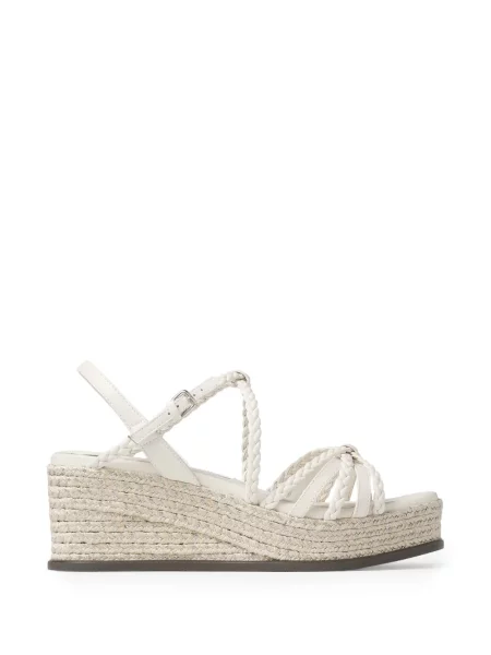 Sandale Jimmy Choo țesuți alb