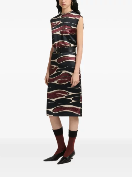 Rochie Marni cu imagine negru