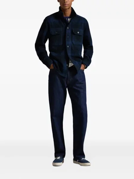 Șapcă Polo Ralph Lauren cu model herringbone din țesătură twill cu imagine albastru