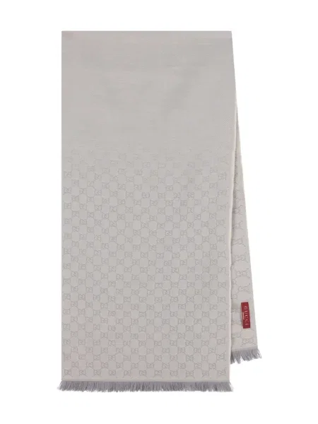 Jacquard šal Gucci na rese siva