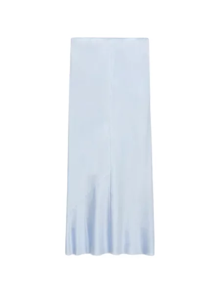 Fustă Dorothee Schumacher din satin albastru