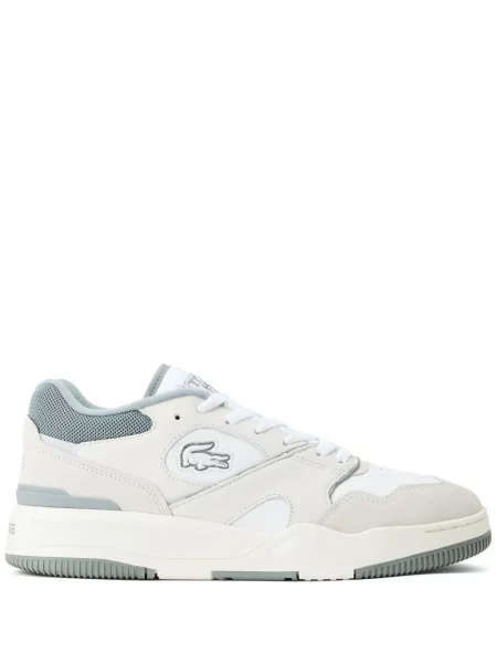 Sneakerși Lacoste din piele alb