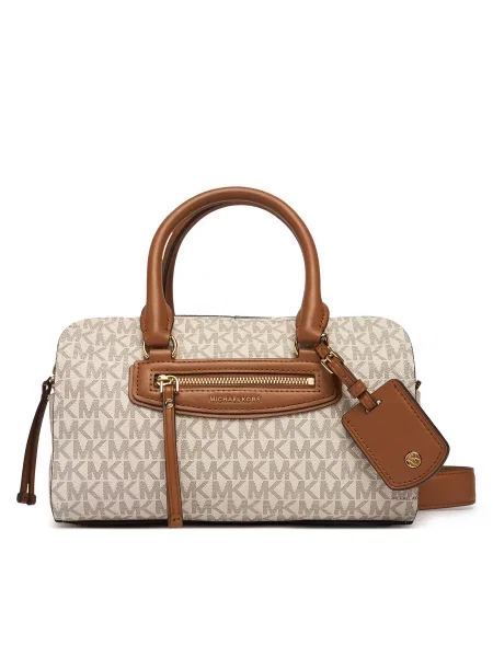 Ročna torba MICHAEL Michael Kors Jet Set Kremna bež