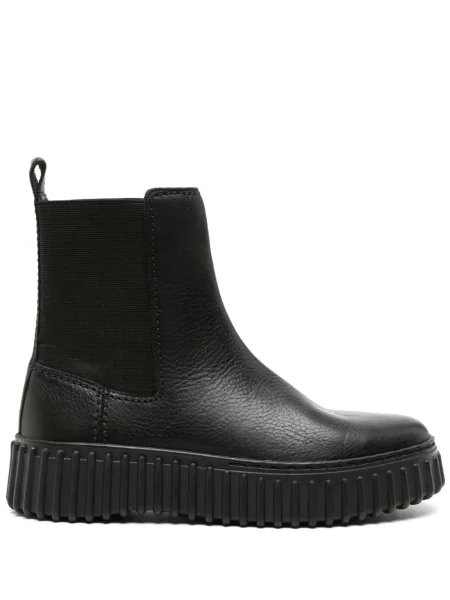 Cizme scurte Clarks din piele negru
