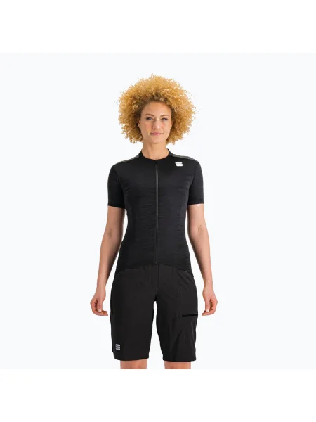Дамски къси панталони за колоездене Sportful Giara Overshort black черно