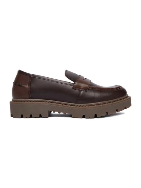 Loafersy brązowe