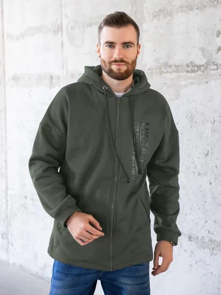 ISSA Plus Кофта спортивна Фліс хакі