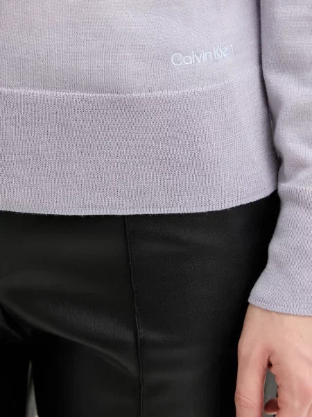 Calvin Klein gyapjú kardigán lila