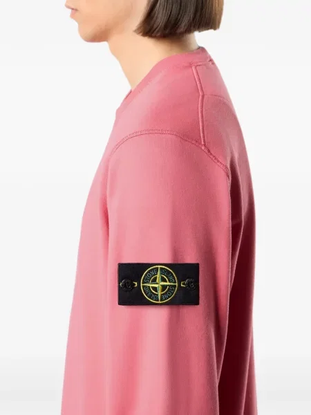 Hanorac Stone Island cu strasuri roz