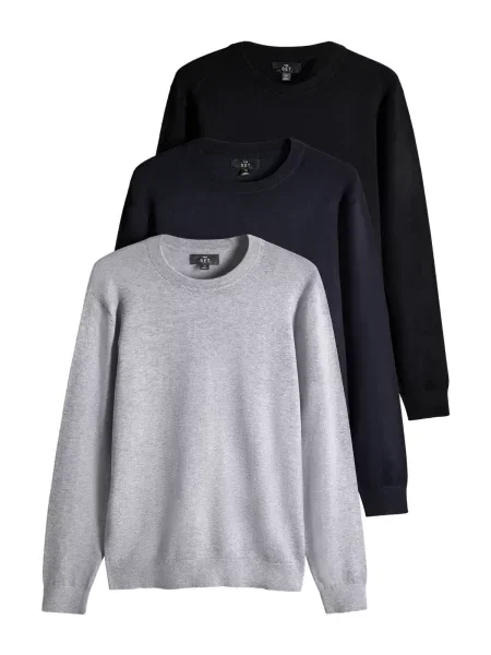 The Set Pulover bleumarin / gri amestecat negru