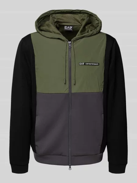 Bluza rozpinana z dodatkiem w stylu Colour Blocking Ea7 Emporio Armani