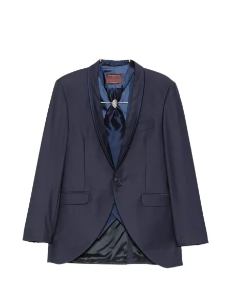 Costum Carlo Pignatelli cu rever albastru