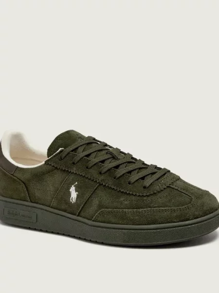 POLO RALPH LAUREN Sneakers BEDFORD | piele întoarsă verde
