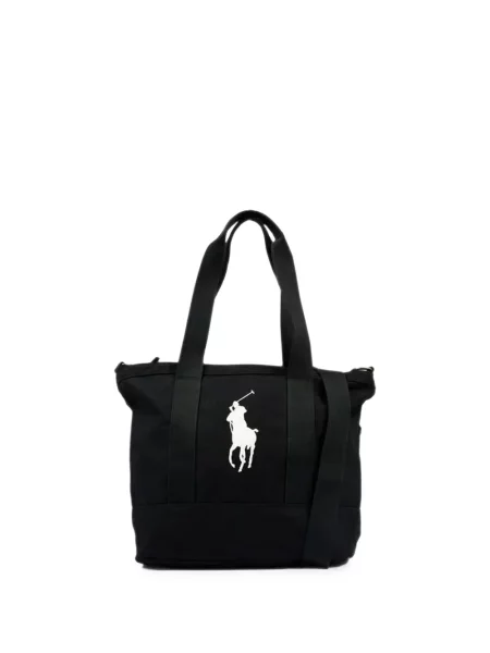 Dětska shopper kabelka Polo Ralph Lauren černá