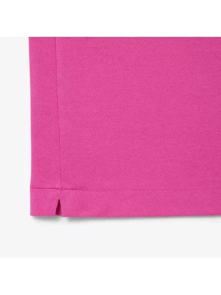 Lacoste Koszulka Polo Classic Fit Original Piqué różowa