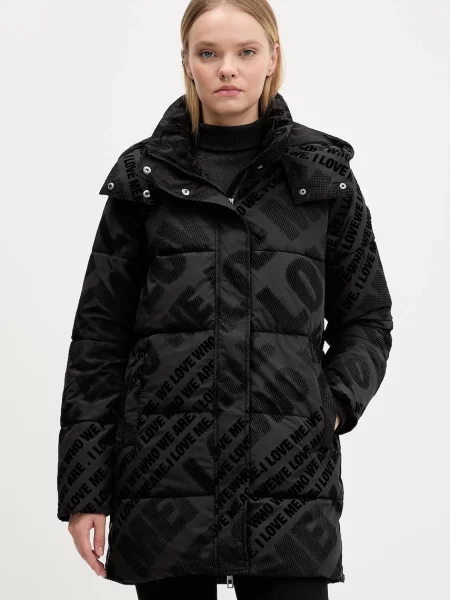 Desigual geacă CADERA FLOCK de iarna negru