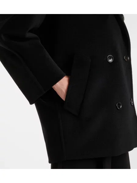 Palton Max Mara de lână negru