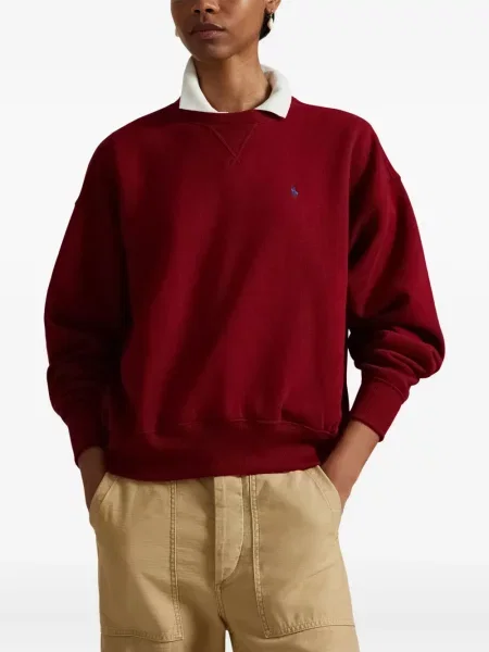 Briaunotas pusiau užtrauktukas zomšinės bokseriai Polo Ralph Lauren balta