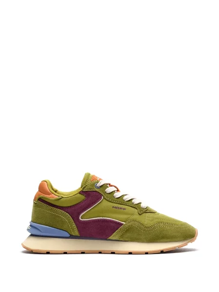 Sneakerși Hoff din piele de căprioară verde