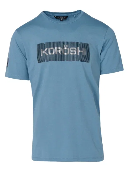 KOROSHI Tricou opal / negru alb
