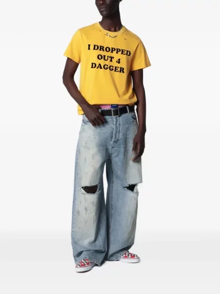 Tricou Dagger cu imagine galben