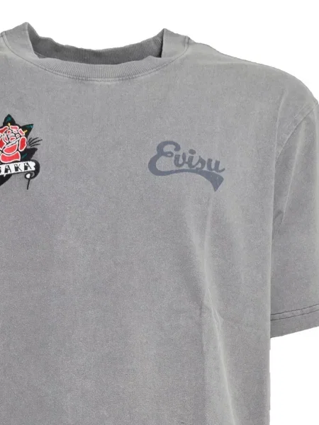 Tricou Evisu cu imagine gri