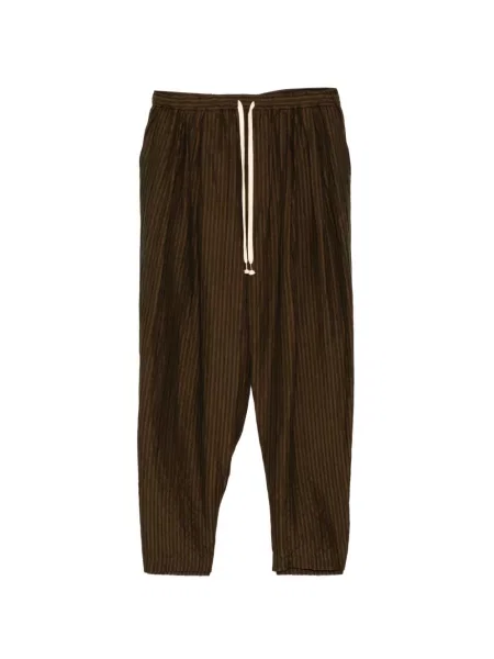 Pantaloni Calmlence cu dungi maro