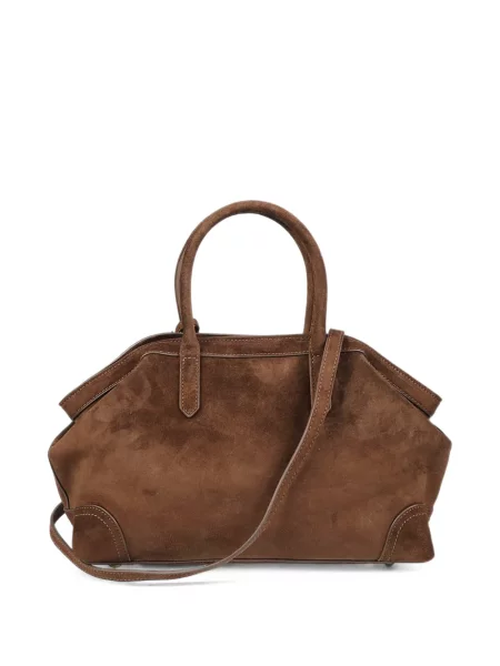 Geantă shopper Ash din piele de căprioară maro