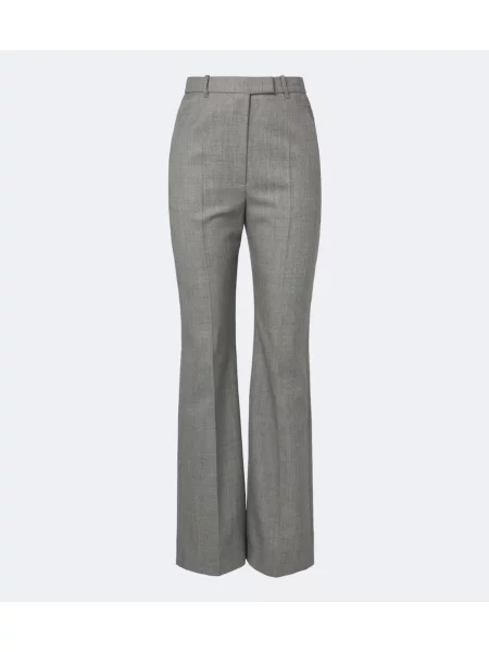 Pantaloni Mcqueen de lână gri