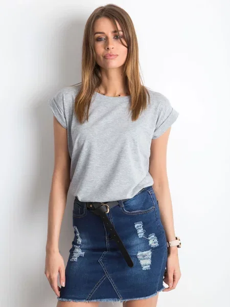 Tricou Fashionhunters gri