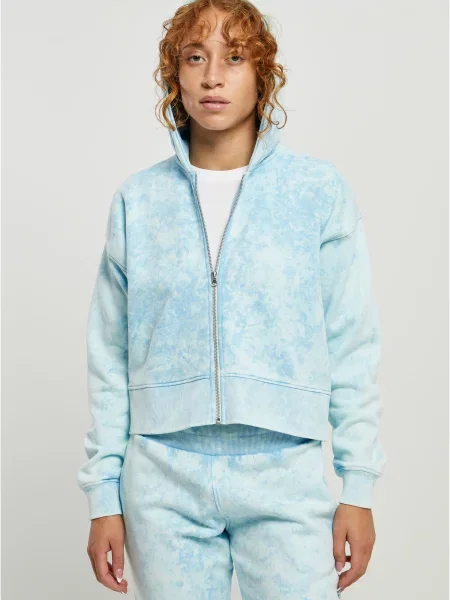 Geacă Urban Classics cu glugă albastru