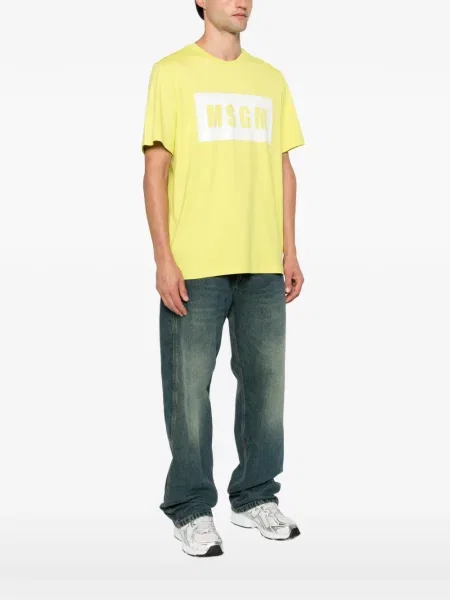 Tricou Msgm cu imagine galben