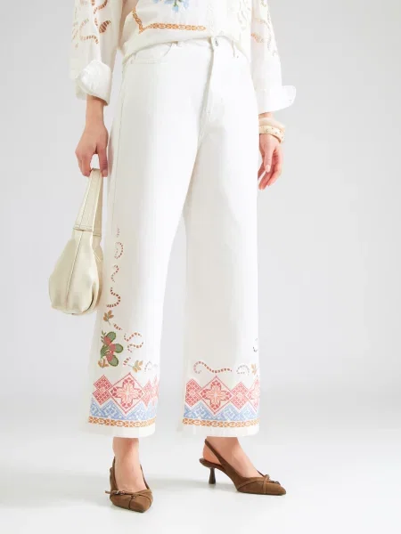 Weekend Max Mara Džínsy ADUNCO modrá / zelená / červená / biely denim béžová