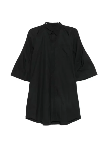 Rochie tip cămașă Sacai evazată negru