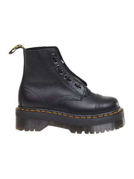 Botki Dr. Martens sznurowane skórzane czarne