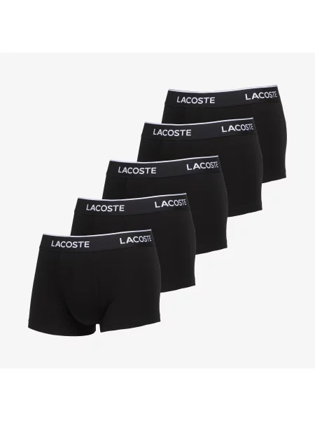 Boxeri Lacoste Underwear Trunk Black XXL negru