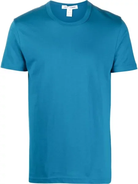 Tricou Comme Des Garçons Shirt cu decolteu în U albastru