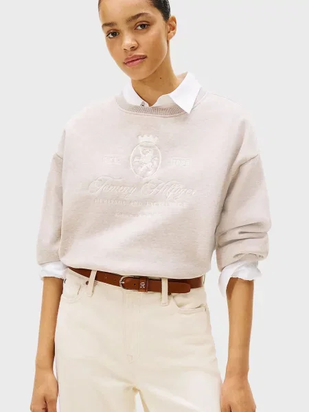 Світшот Tommy Hilfiger сірий