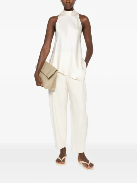 Top Brunello Cucinelli asimetric cu gât halter