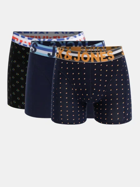 JACK & JONES Boxeri Henrik noapte / portocaliu închis / roșu / negru / alb albastru