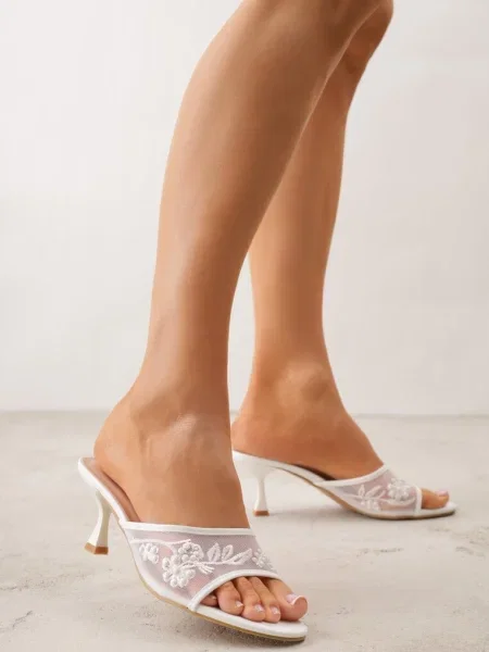 Papuci Polia Albi alb